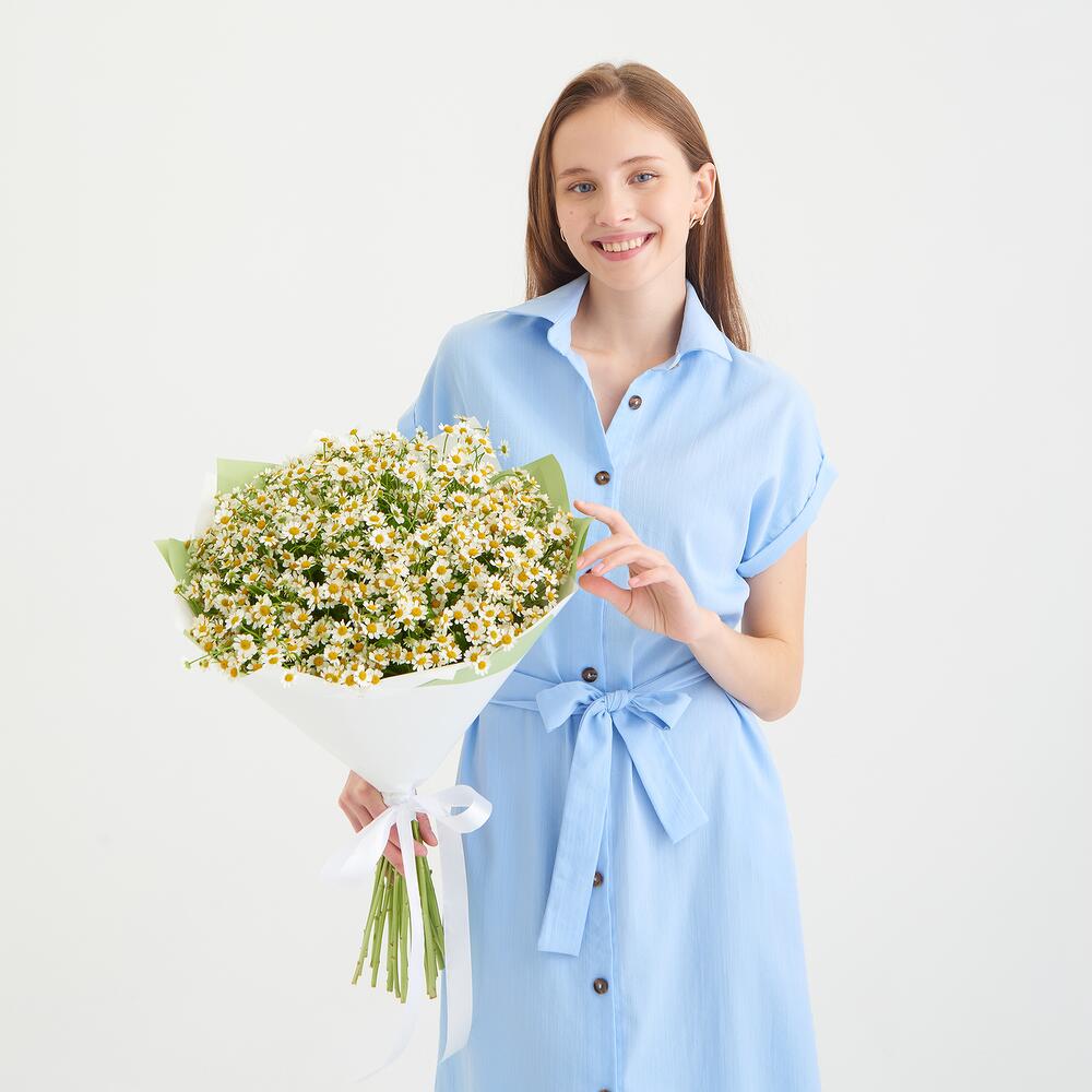 Букет из 25 ромашек 2
